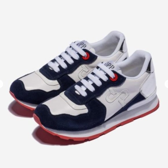 O'papillon (OPP) Shoes - O'Papillon FASHION Women Lace-Up Suede Sneakers Blue size 38